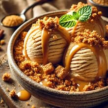 Helado de Lúcuma con Crumble de Miso,