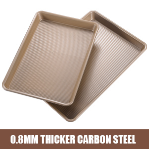 nonstick baking pans premium carbon steel baking sheets rimmed cookie sheets oven tray cookie pan