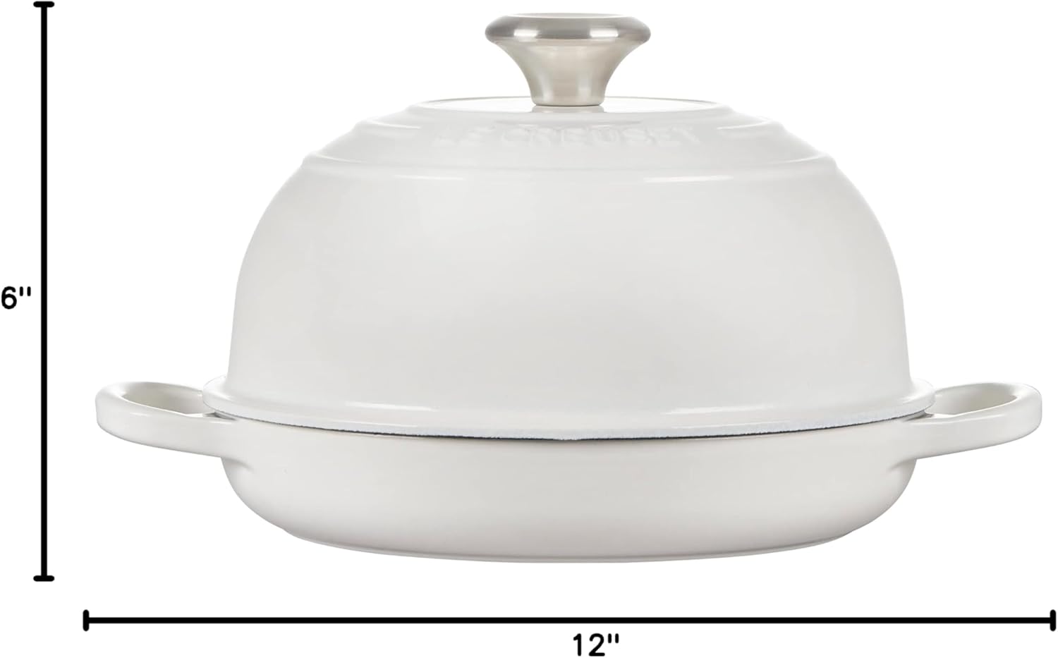 Le Creuset Enameled Cast Iron Bread Oven, White, 1.75 qt. - Image 8
