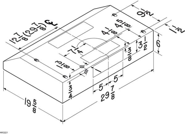 Broan-NuTone Glacier 30-Inch Under-Cabinet 4-Way Convertible Range Hood with 2-Speed Exhaust Fan and Light, 300 Max Blower CFM, Black - Image 2