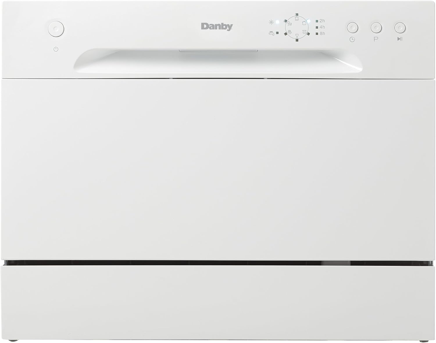 Danby DDW621WDB Countertop Dishwasher with 6 Place Settings, 6 Wash stainless steel RV appliances