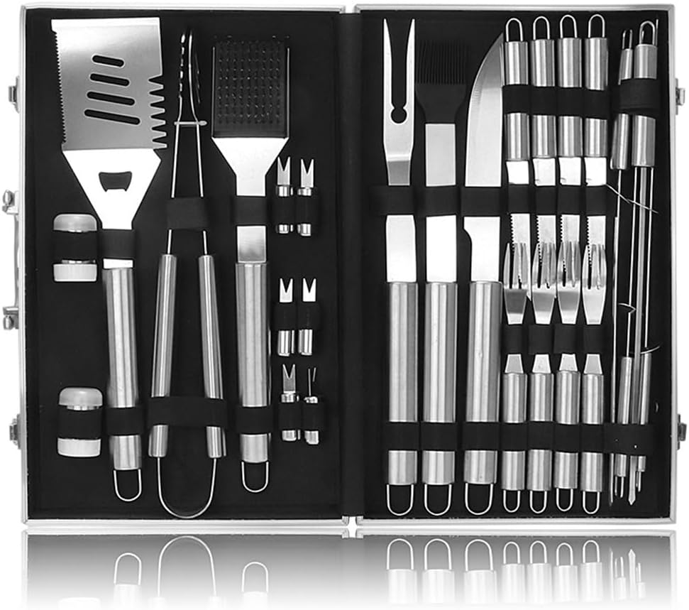 Stainless Steel Home Outdoor Barbecue Tool BBQ Aluminum Box Barbecue Shovel - Image 4