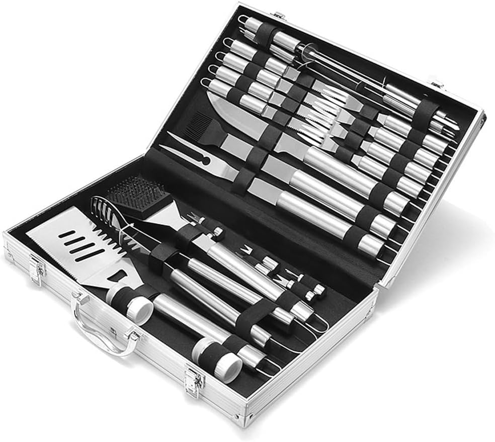 Stainless Steel Home Outdoor Barbecue Tool BBQ Aluminum Box Barbecue Shovel - Image 3