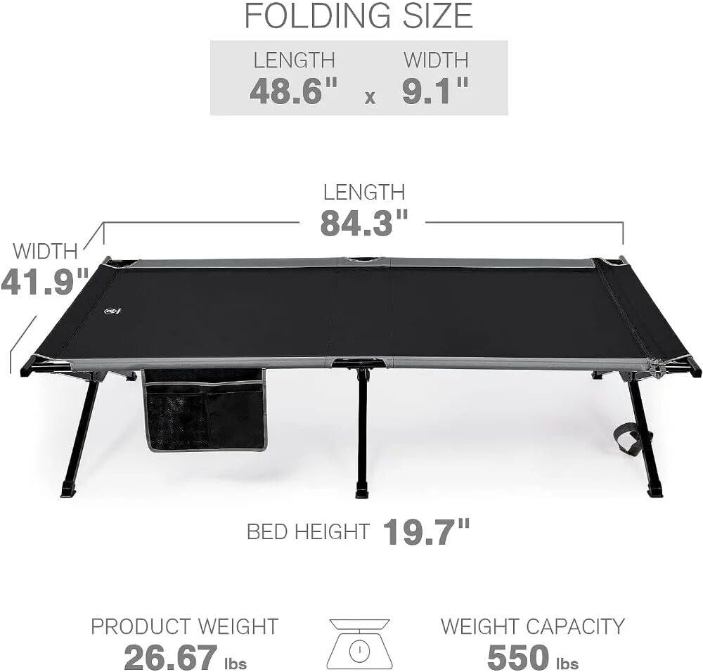 extra-large heavy-duty camping cot - Image 4