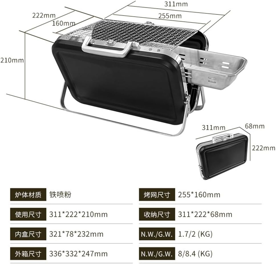 Stainless Steel Barbecue Stove Household Portable Barbecue Rack Outdoor Camping Oven - Image 2