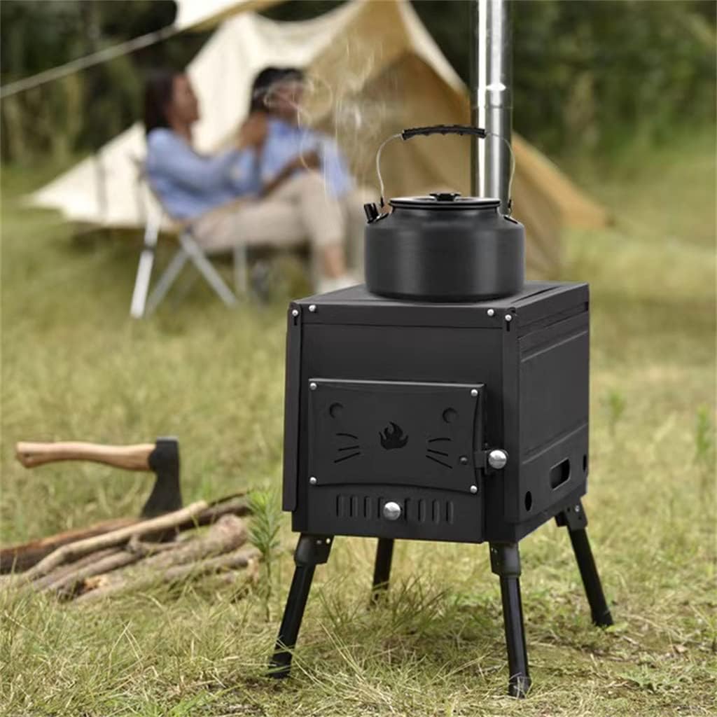 Grills Outdoor Portable BBQ Grill Foldable Wood Stove Stainless Steel Barbecue Grill Home Camping - Image 3