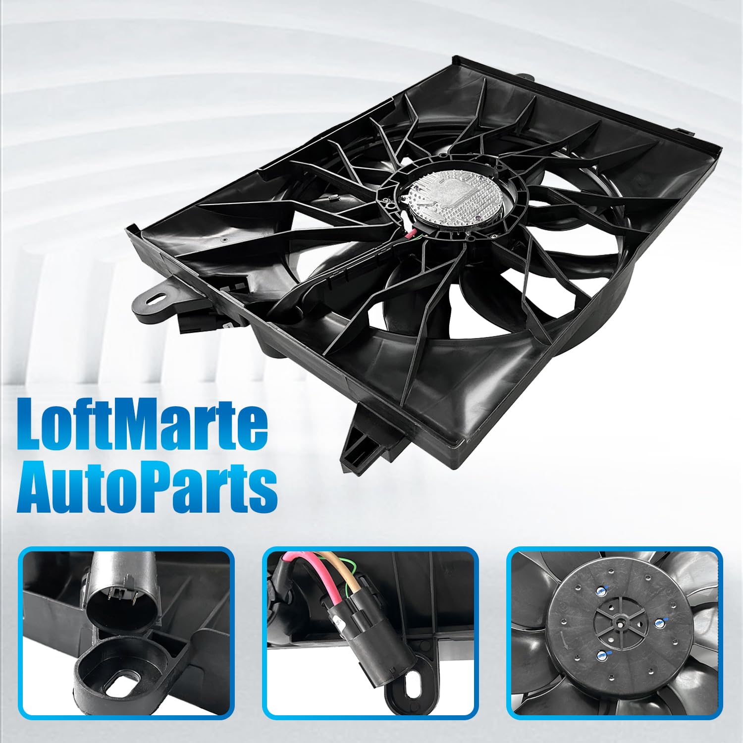 Radiator Cooling Fan Assembly 68541987AA Compatible with Dodge Charger Challenger 6.2L 2015-2022 - Image 5