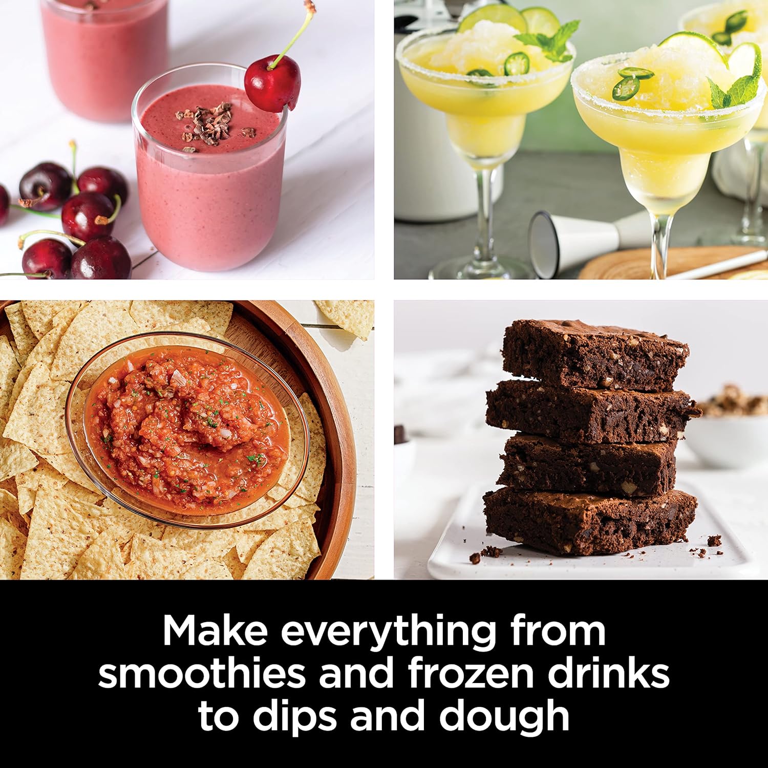 Ninja AMZ493BRN Compact Kitchen System, 1200W, 3 Functions for Smoothies, Dough & Frozen Drinks with Auto-IQ, 72-oz.* Blender Pitcher, 40-oz. Processor Bowl & 18-oz. Single-Serve Cup, Grey - Image 3