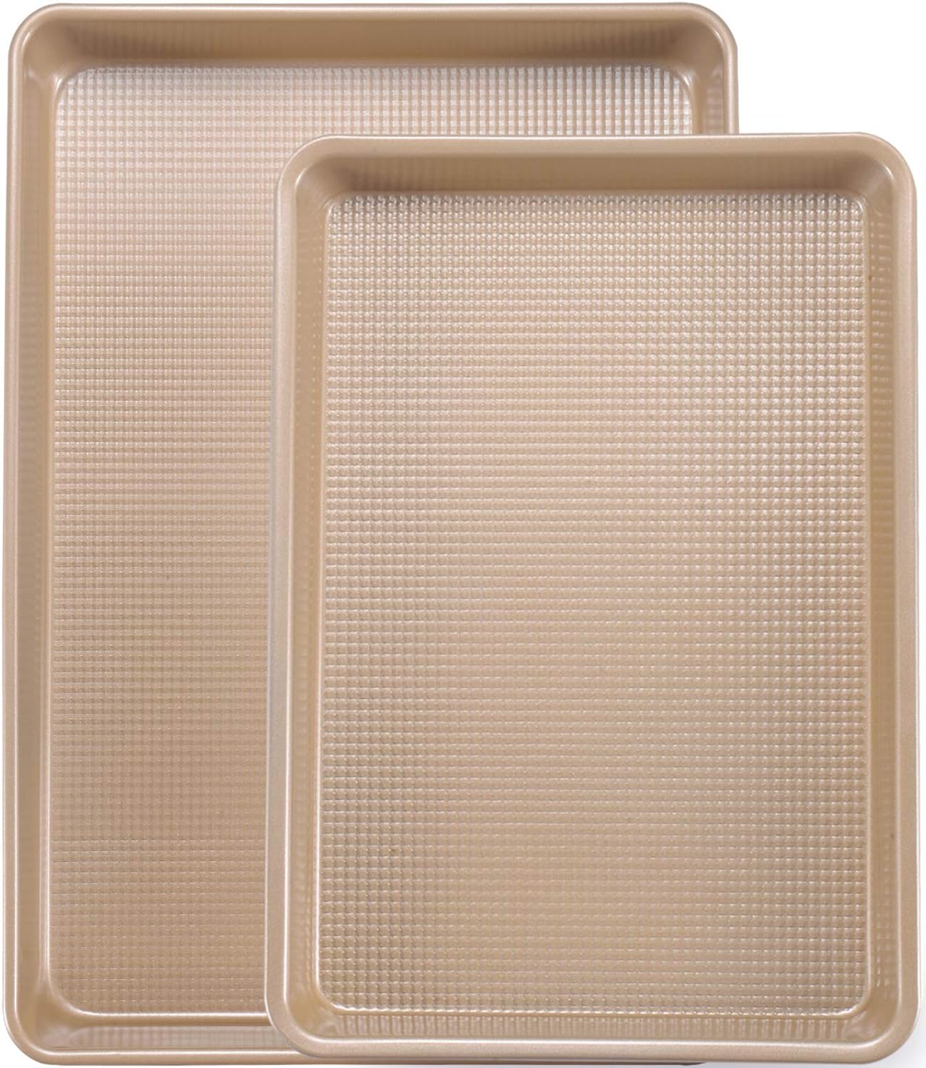 Cookie Sheet Baking Pan Set, Professional Baking Sheet for oven non-stick baking sheets