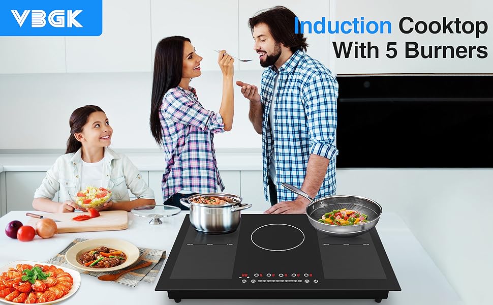 Induction Cooktop 5 Burner