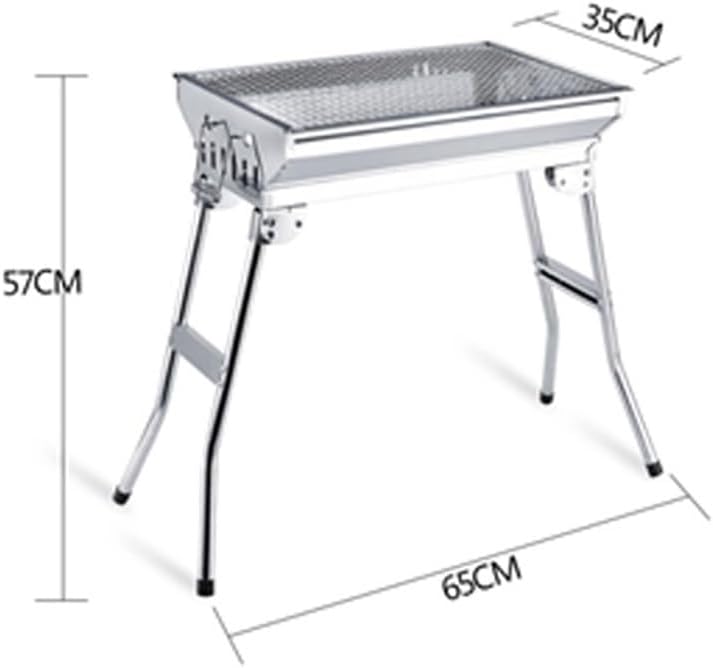 BBQ Outdoor Stainless Steel Barbecue Rack BBQ Aluminum Alloy Folding Barbecue Rack - Image 2