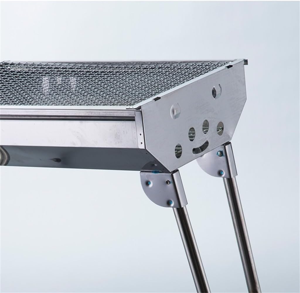 BBQ Outdoor Stainless Steel Barbecue Rack BBQ Aluminum Alloy Folding Barbecue Rack - Image 5
