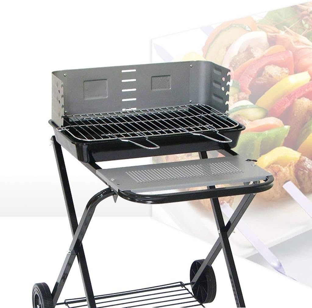 Grill Charcoal Barbecue Cooker Portable Home Outdoor Camping Picnics Grill Stainless Steel Mesh Non-Stick Tray - Image 5