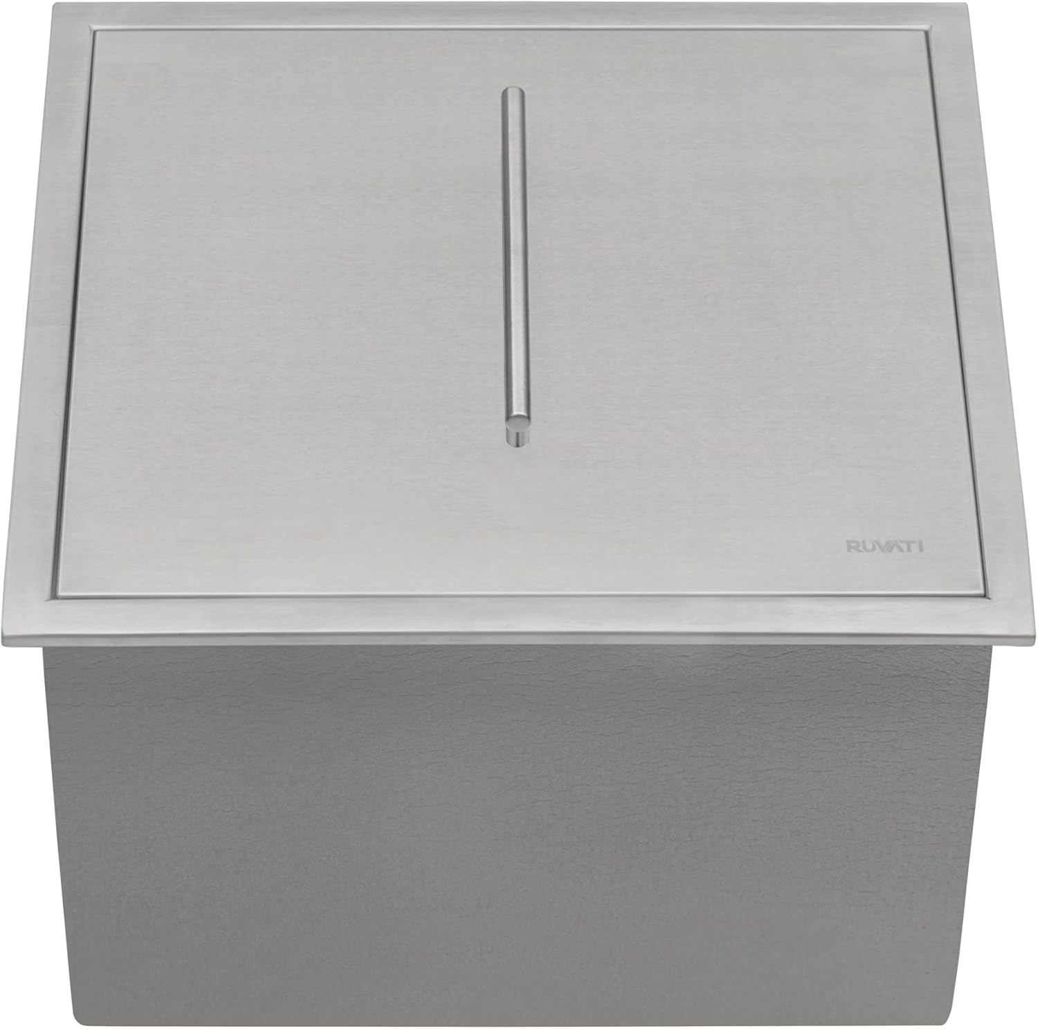 Ruvati Insulated Ice Chest Sink 21 x 20 inch Outdoor BBQ Marine Grade T-316 Topmount Stainless Steel - RVQ6221 - Image 7