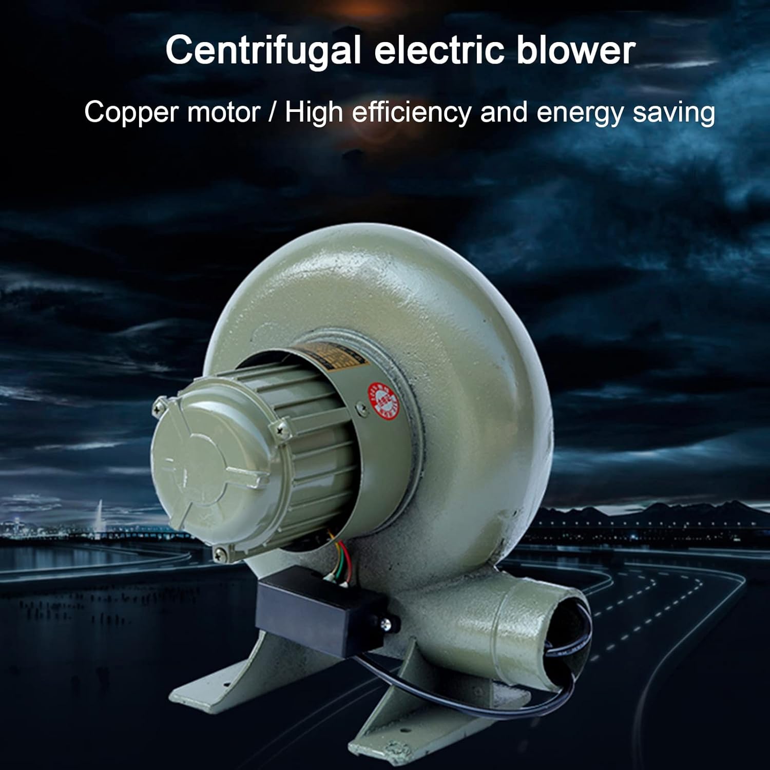 JKGHK Electric Blacksmith Forge Blower,Electric Barbecue Air Blower,Household Cooking BBQ Fan,Copper Wire Motor,for Outdoor Picnic Grill,Inflatables Hair Dryer (Size : 200W) - Image 2