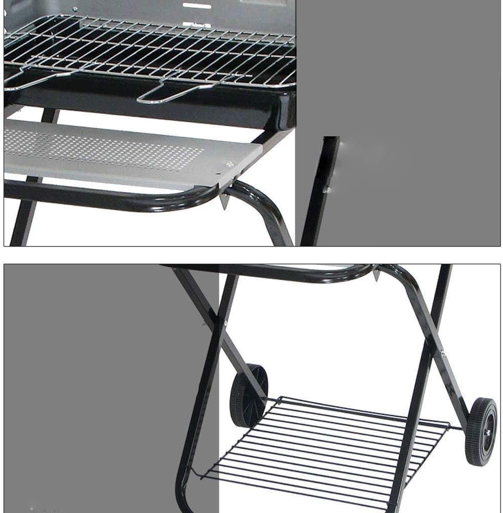 Grill Charcoal Barbecue Cooker Portable Home Outdoor Camping Picnics Grill Stainless Steel Mesh Non-Stick Tray - Image 4