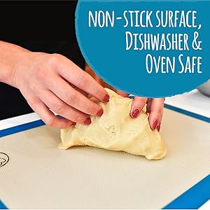 Silicone baking mats are nonstick, non-stick, non stick