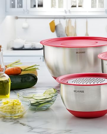 red mixing bowls set