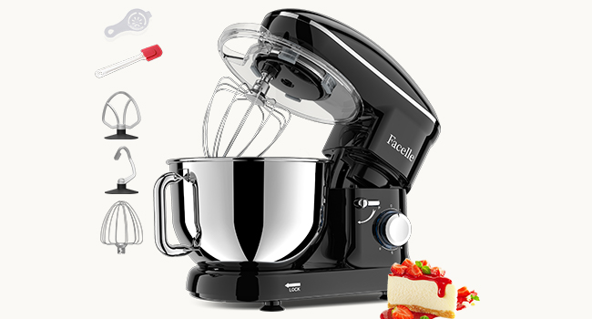 black stand mixer