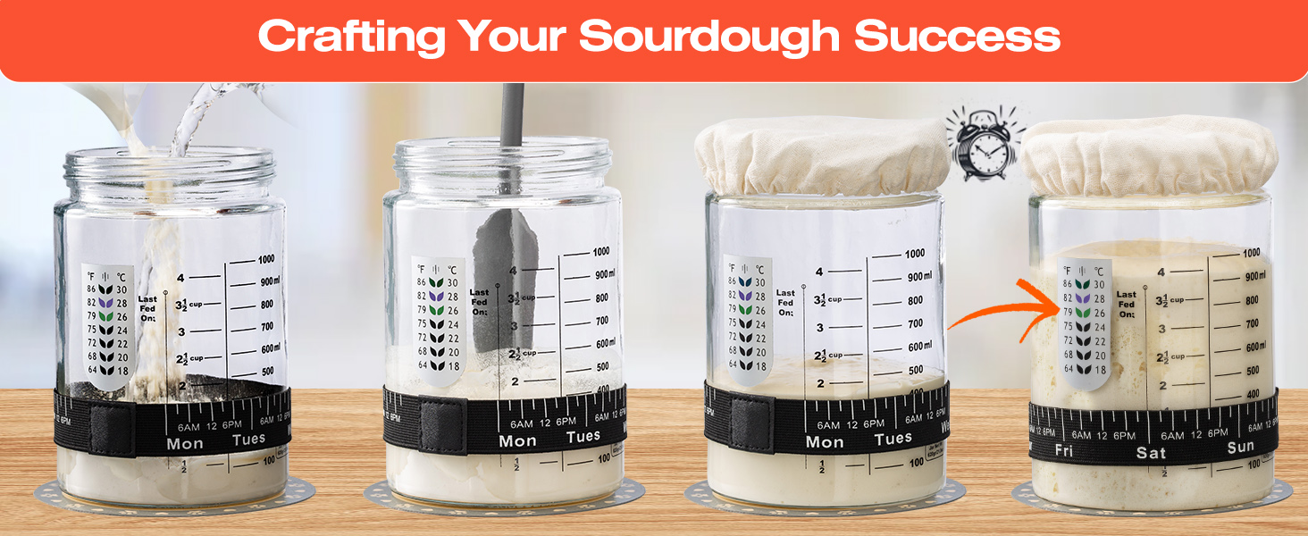 sourdough starter jar