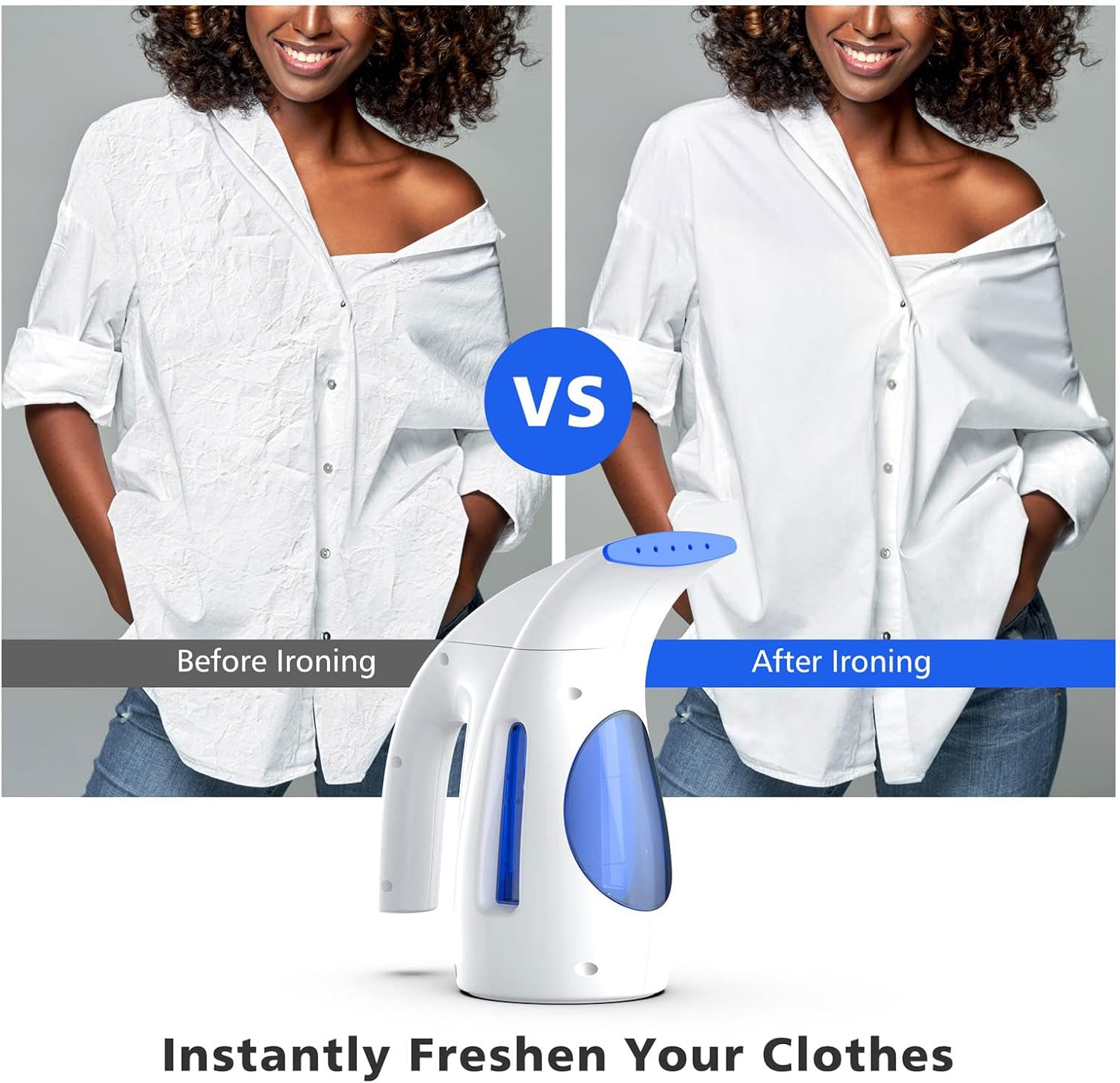 HiLIFE Steamer for Clothes, Portable Handheld Design, 240ml Big Capacity, 700W, Strong Penetrating Steam, Removes Wrinkle, for Home, Office(ONLY FOR 120V) - Image 5