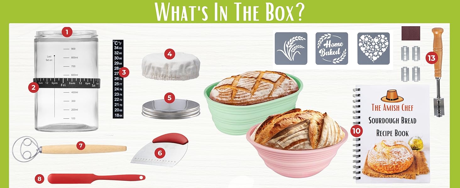 Sourdough Bread Silicone Basket Set