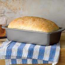 Loaf of bread in pan