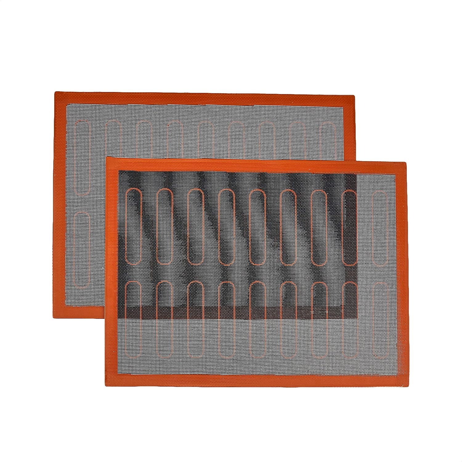 Amazon Basics Silicone Non-Stick Eclair Baking Mat, Reusable, Easy to silicone baking mats