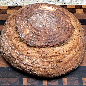 Round loaf of rice bread