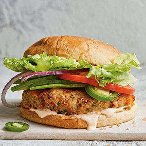 Jalapeño-Cheddar Turkey Burgers