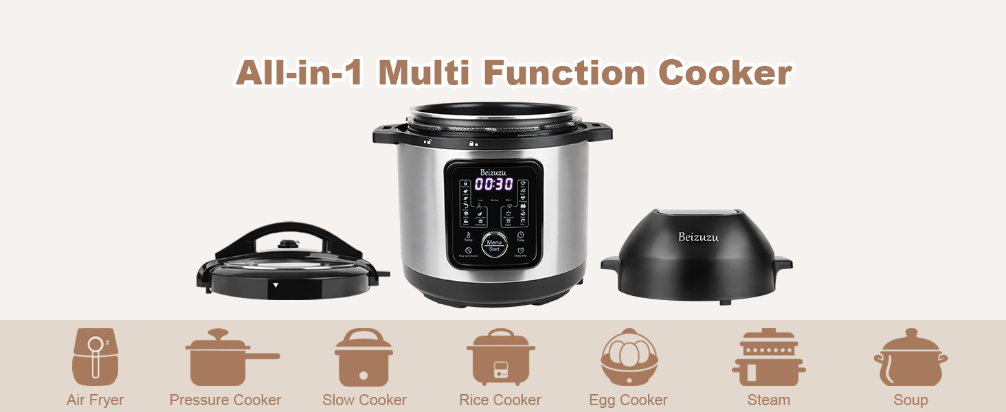 Pressure Cooker Air Fryer Combo