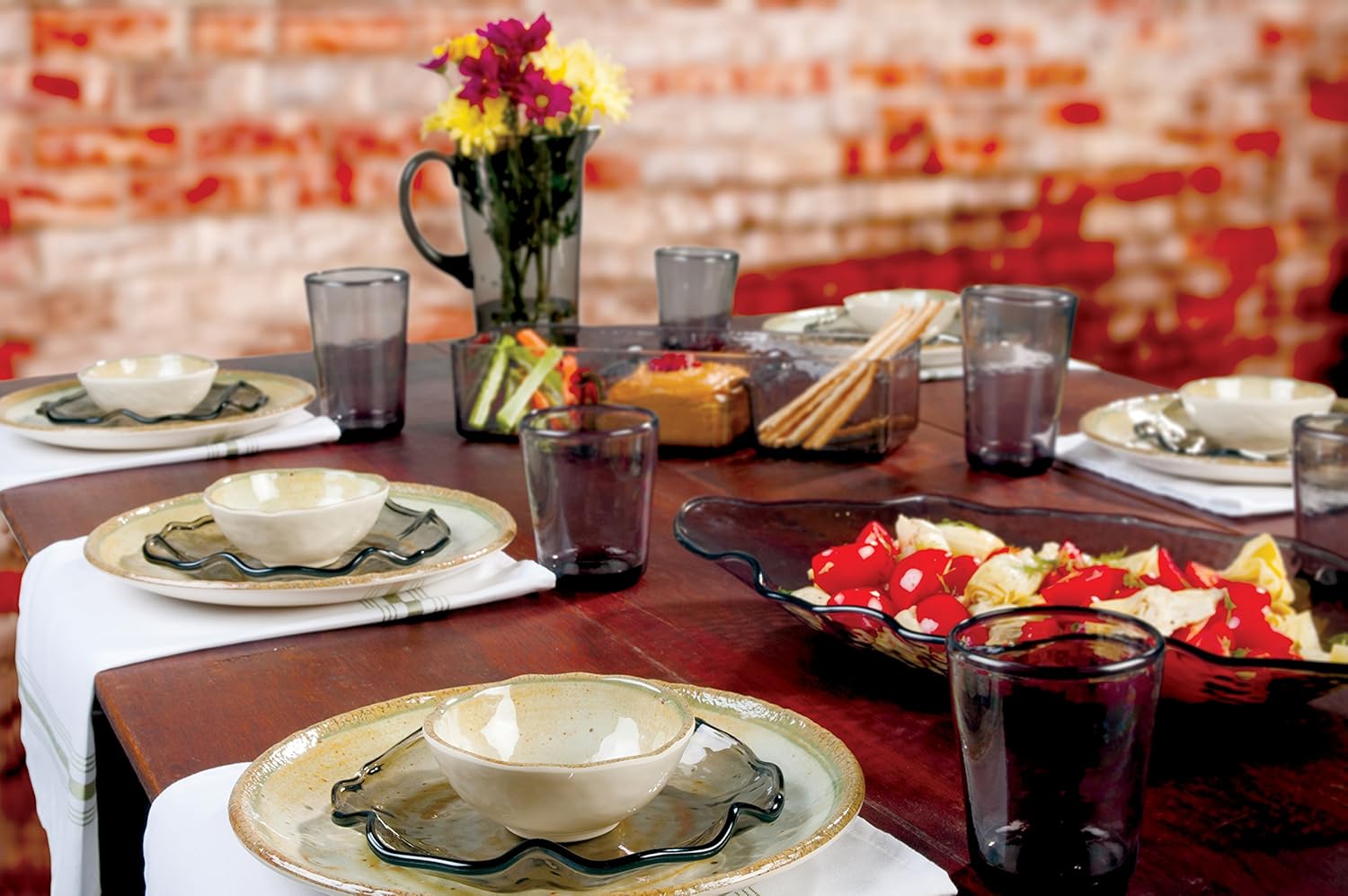 Carlisle FoodService Products Gathering Reusable Plastic Bowl Salad Bowl for Home and Restaurant, Melamine, 35.5 Ounces, Adobe, (Pack of 12) - Image 6