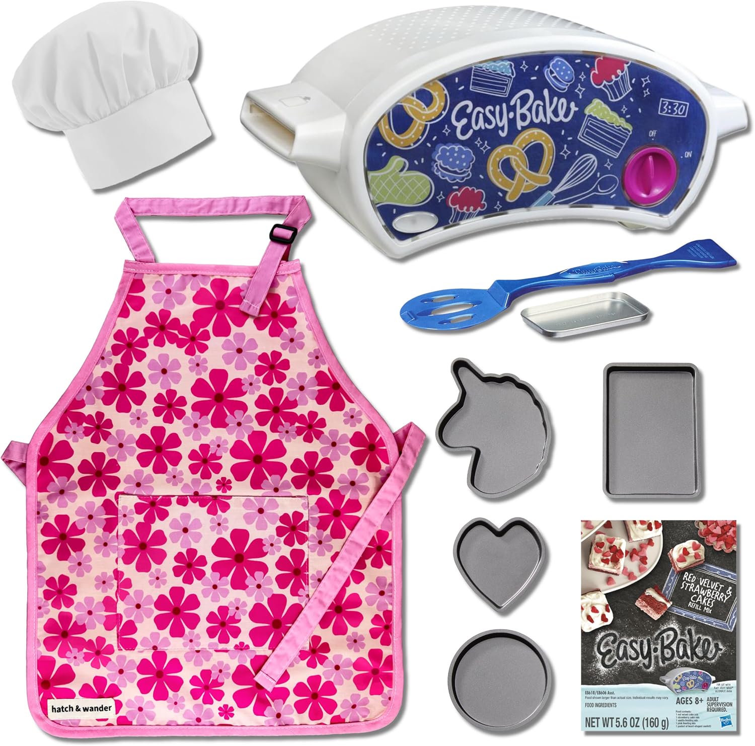Easy Bake Oven Bundle | Kids Apron & Chef Hat baking utensil set