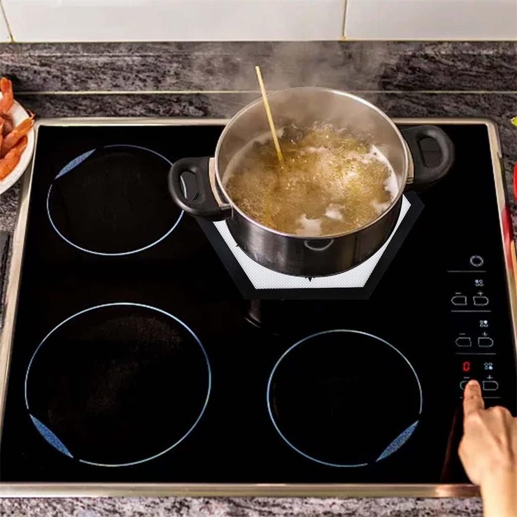 HBJWOV Silicone Induction cooktop mat Non-Slip Heat Insulation pad Reusable Electric cooktop Protection pad - Image 3