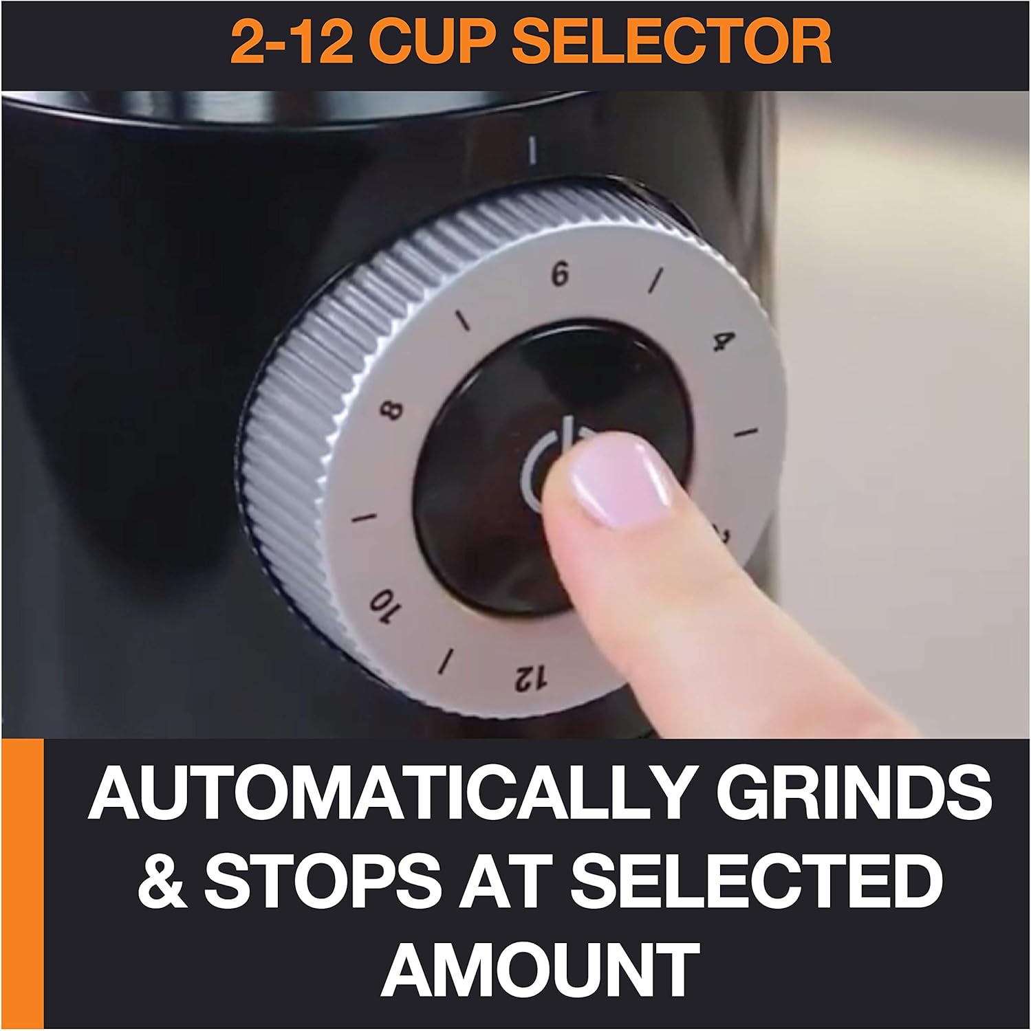 KRUPS Precision Burr Coffee Grinder: 12 Settings, 8 oz Capacity for Drip, French Press, Espresso, Pour Over, Cold Brew - Stainless Steel, 110W, Auto-Stop, Easy Clean - Image 5