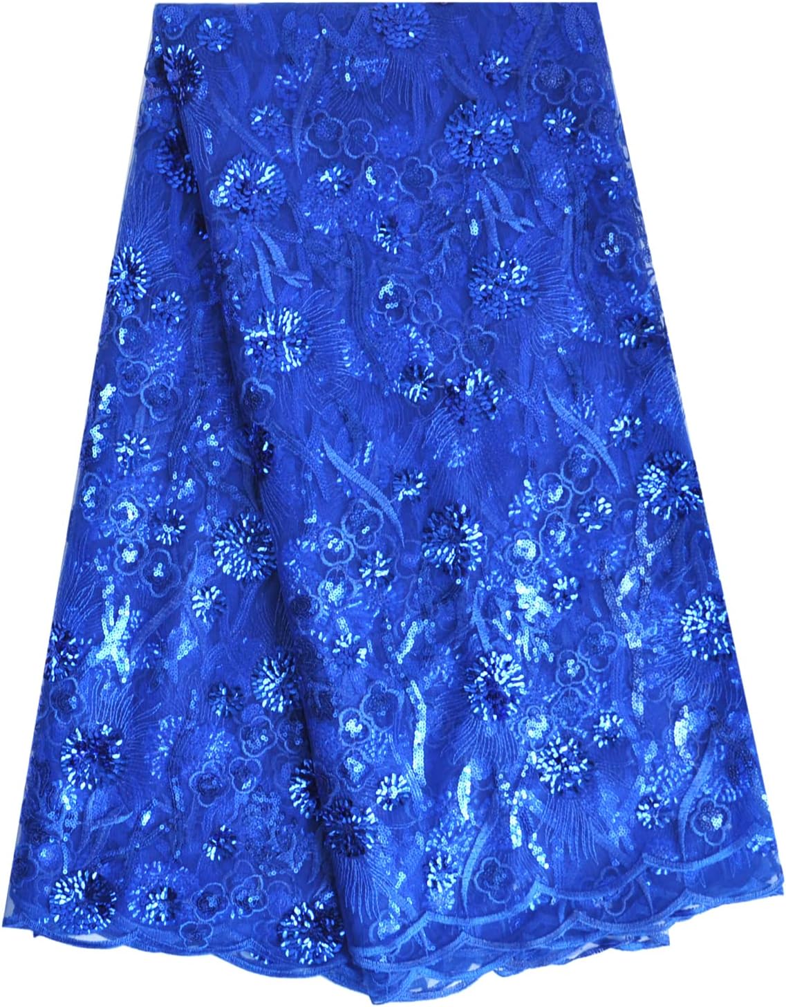 SanVera17 African Fabric 3D Sequins Net Fabrics Nigerian Embroidered Lace dessert and pastry cookbooks