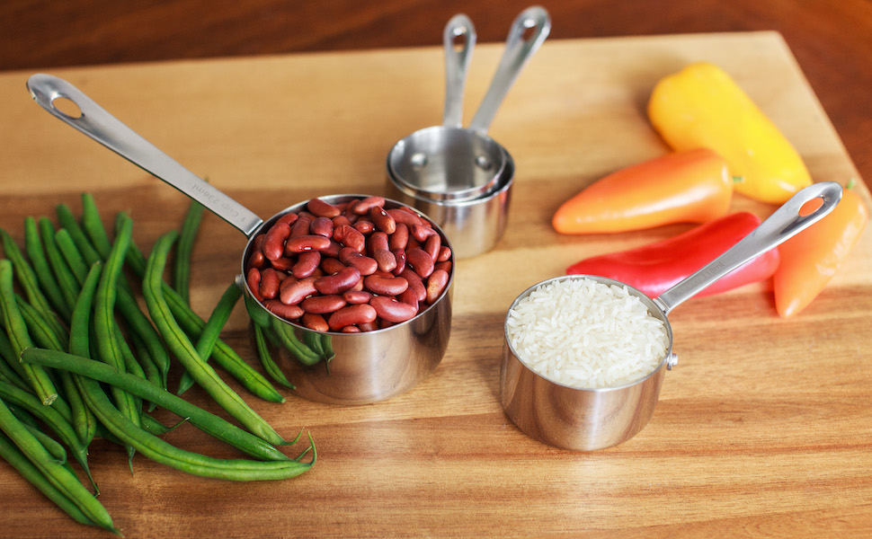 stainless steel measuring cups