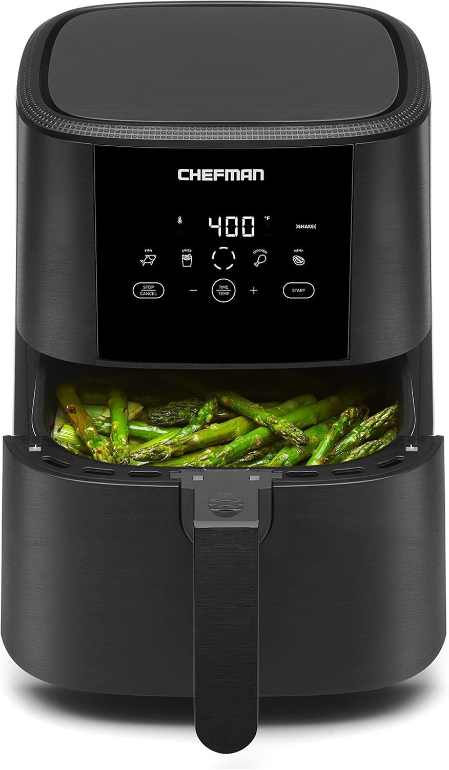 Chefman TurboFry Touch Air Fryer, The Most Compact And Healthy Way To Cook Oil-Free, One-Touch Digital Controls And Shake Reminder For The Perfect Crispy And Low-Calorie Finish, 5 Quart - Image 2