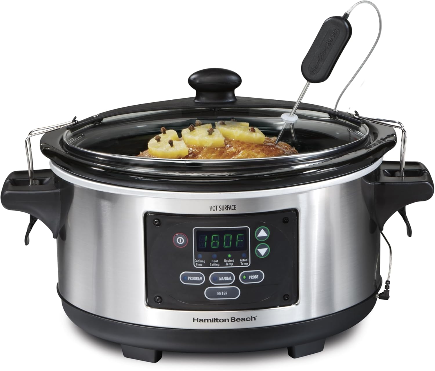 Hamilton Beach Portable 6 Quart Set & Forget Digital Programmable slow cookers