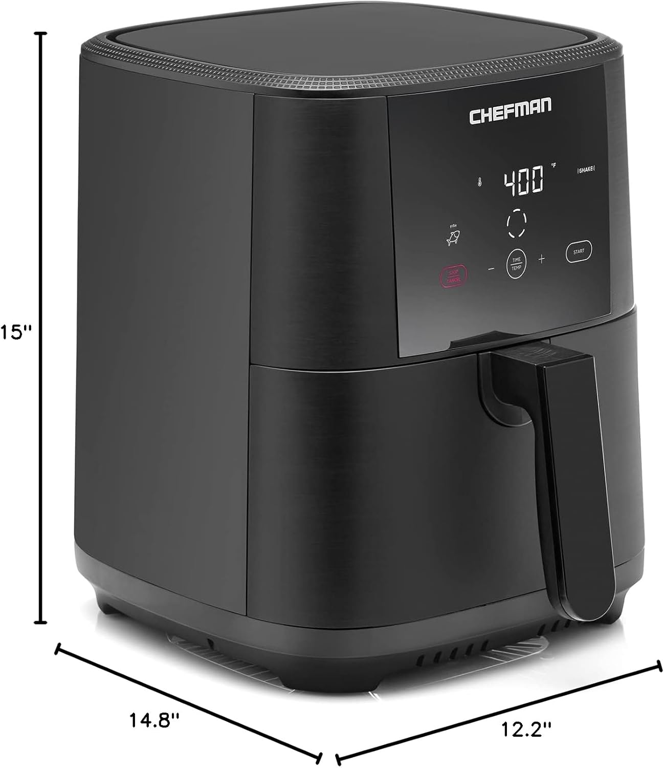 Chefman TurboFry Touch Air Fryer, The Most Compact And Healthy Way To Cook Oil-Free, One-Touch Digital Controls And Shake Reminder For The Perfect Crispy And Low-Calorie Finish, 5 Quart - Image 9