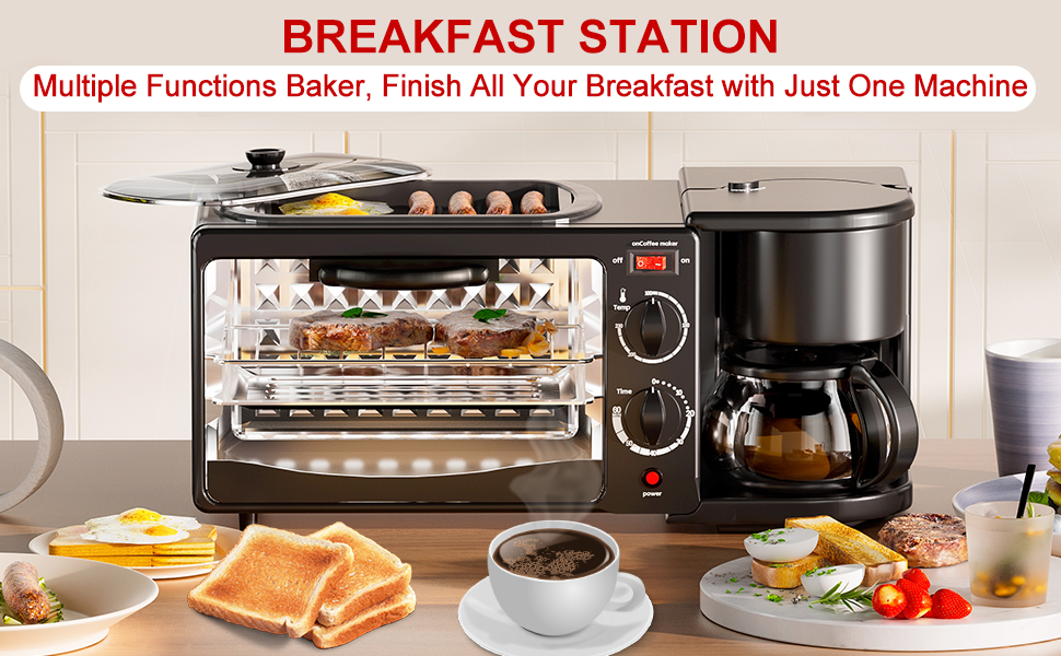 Toaster with Frying Pan