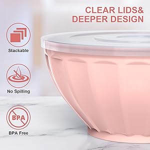 The bowls are quite attractive kitchen essentials if your main interest is accesorizing or glamming