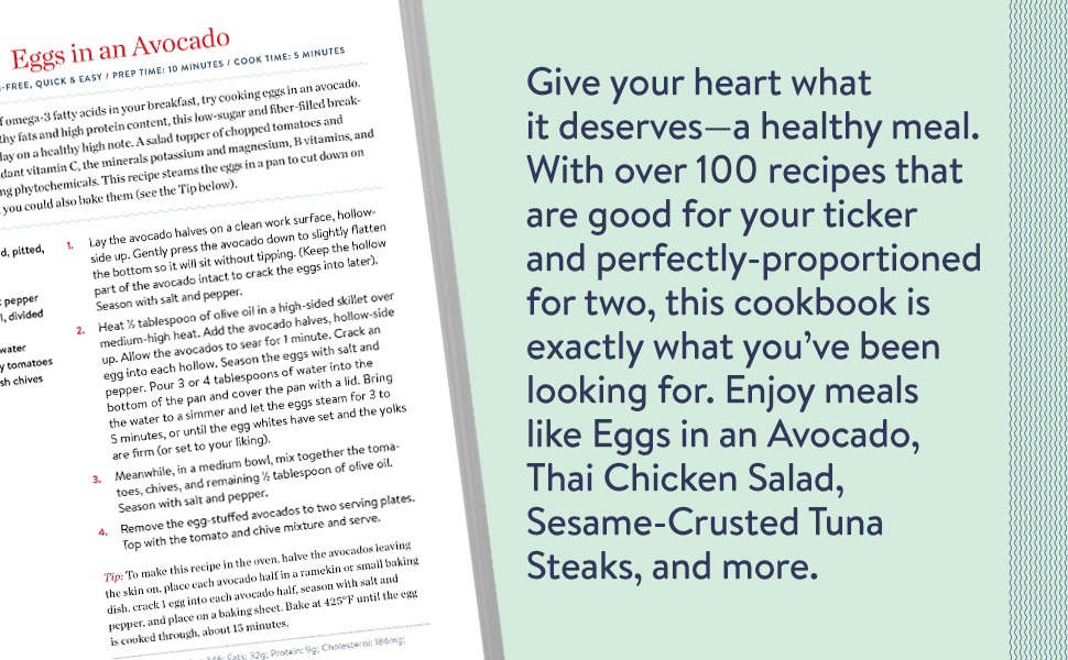 Give your heart what it deserves—a healthy meal. With over 100 recipes that are good for your tick