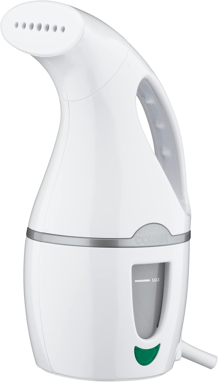 Conair Handheld Travel Garment Steamer for Clothes, CompleteSteam 1100W, For steamers