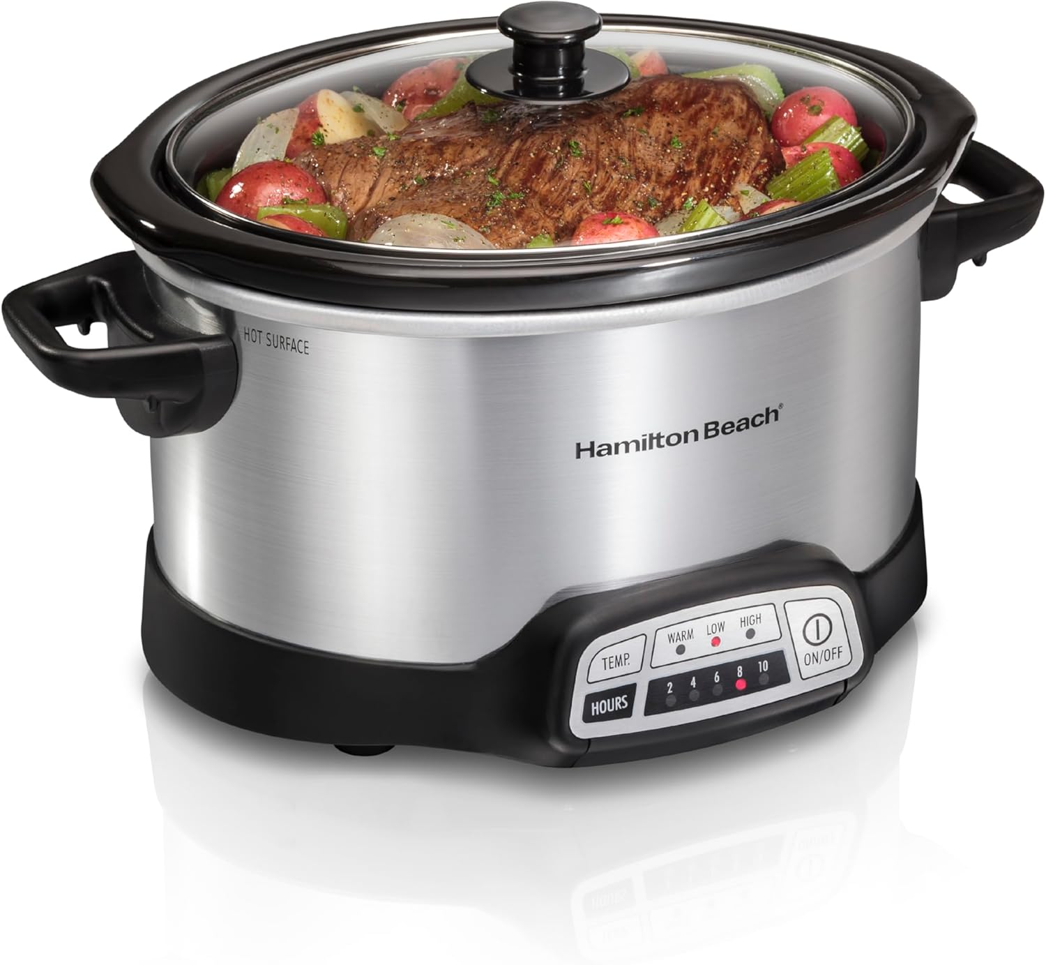 Hamilton Beach 4 Quart Programmable Slow Cooker with Flexible Easy slow cookers