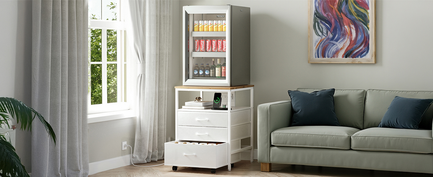 mini fridge cabinet