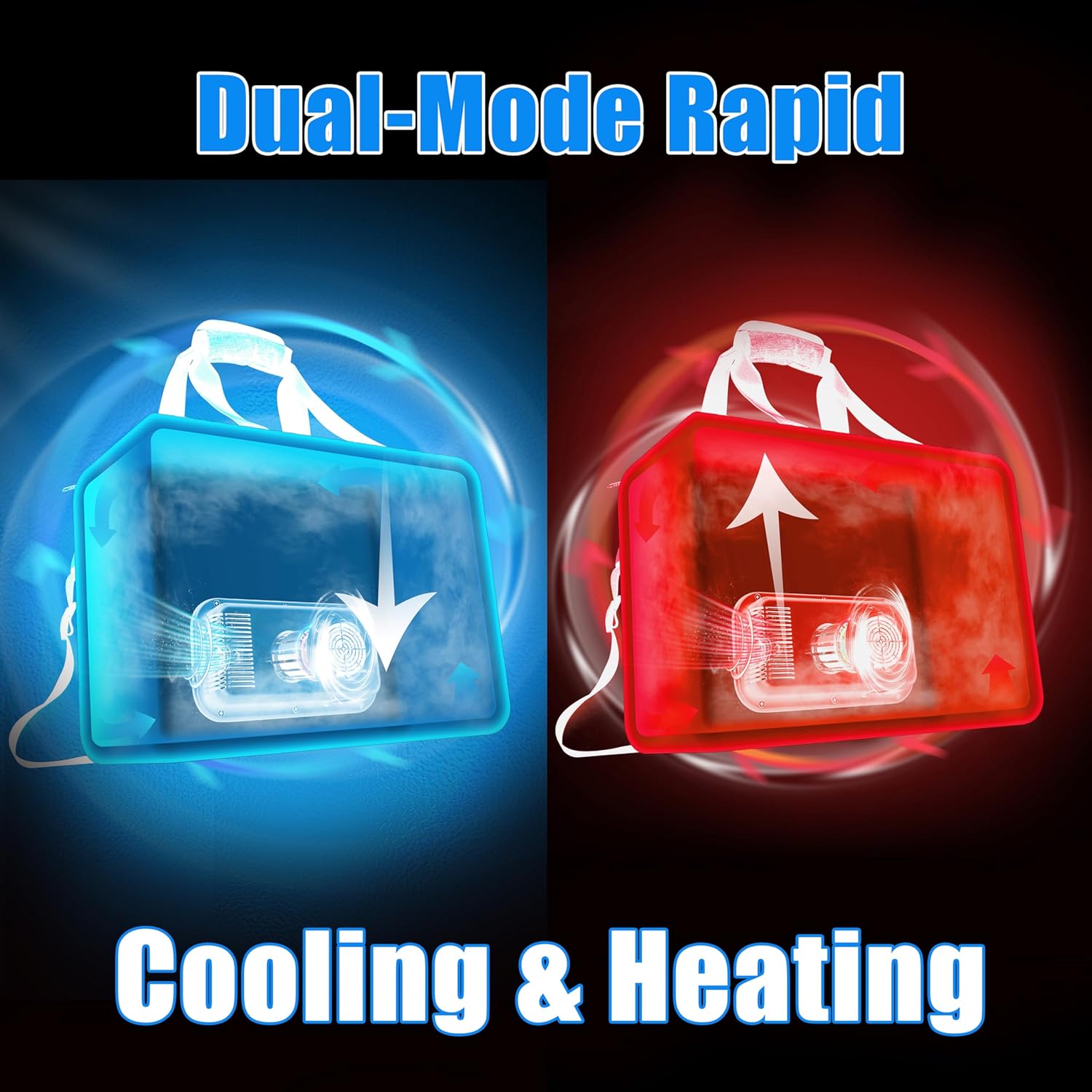 16 Quarts 12 Volt Portable Iceless Car Electric Cooler Bag 15L AC/DC Cool and Heat Thermal Plug in Compatible Mini Cooler Warmer All Season Trucker Fridge Long Haul Drivers - Image 2