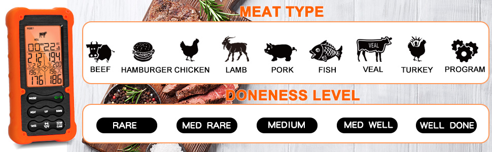 cooking thermometer for meat