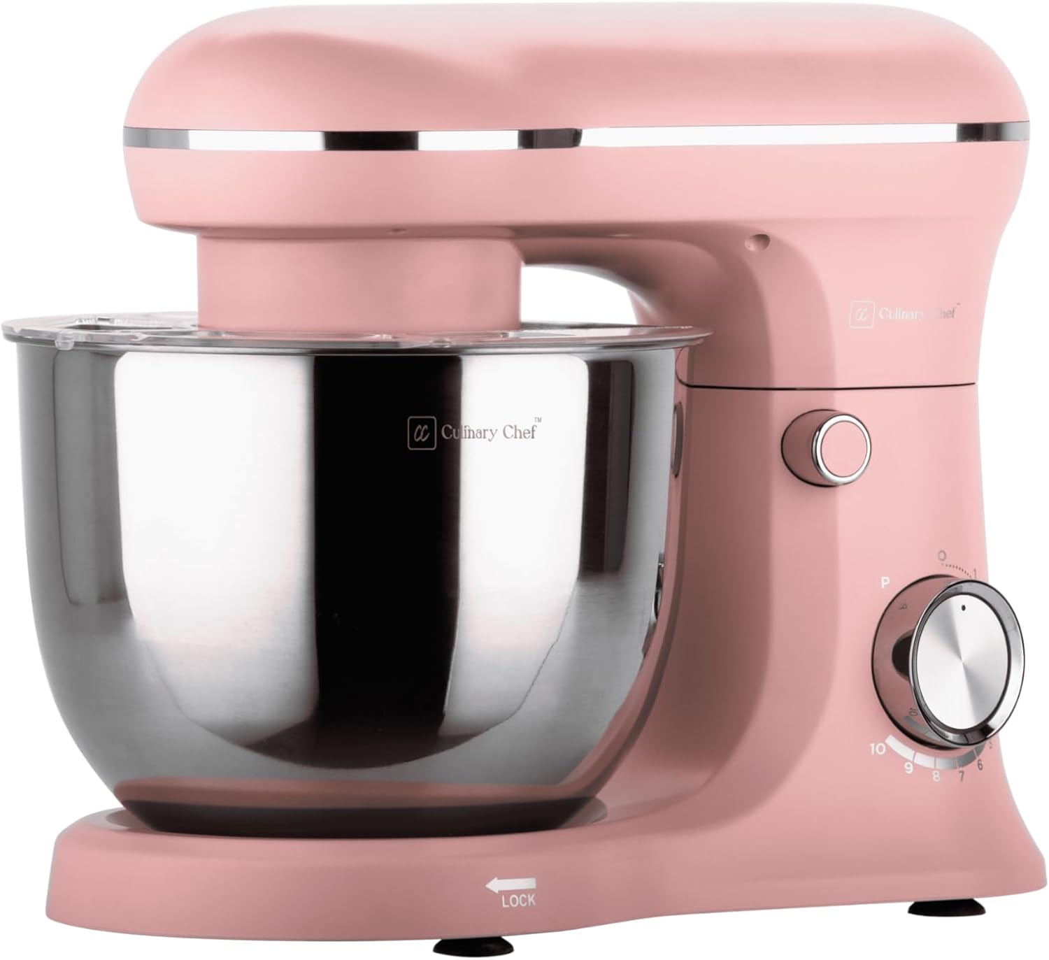CULINARY CHEF 4.5L Retro Stand Mixer (Pink) - Image 8