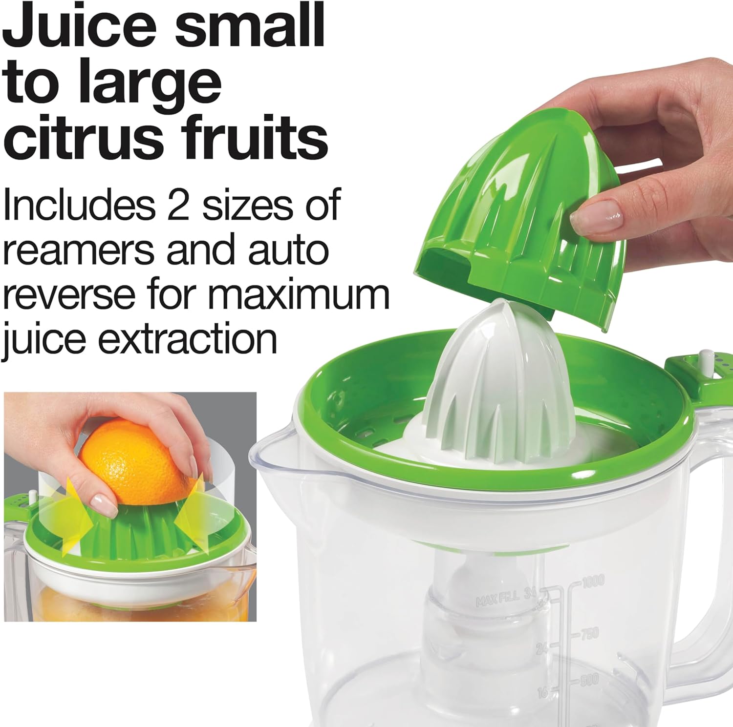 Proctor Silex Juicer Electric Citrus Juicer Machine, 34 Oz., For Orange ...